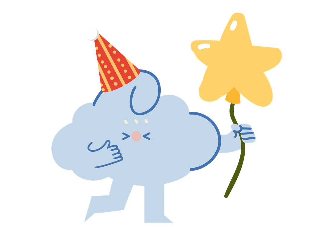 Pompompi celebrating